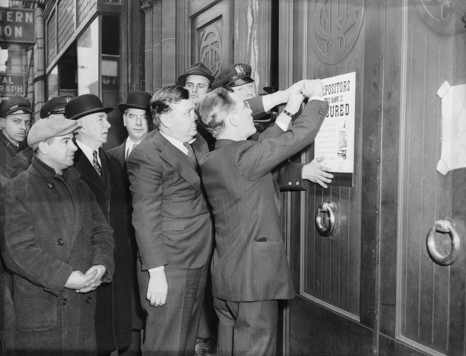 बैंक विफलता की सूचना पोस्ट की गई