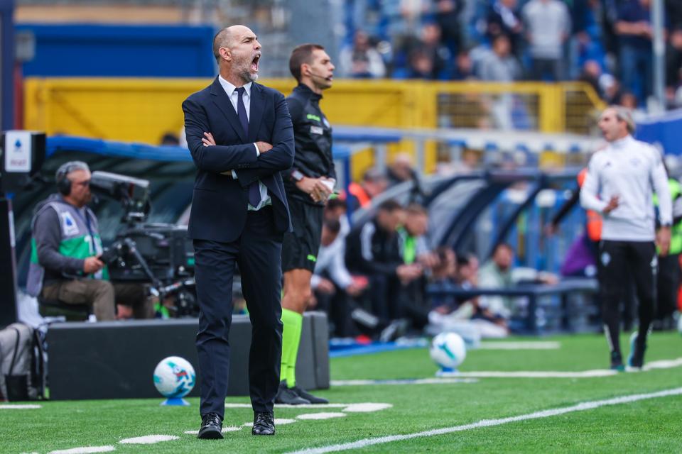 Igor Tudor Head Coach of Juventus FC reacts during Serie A...