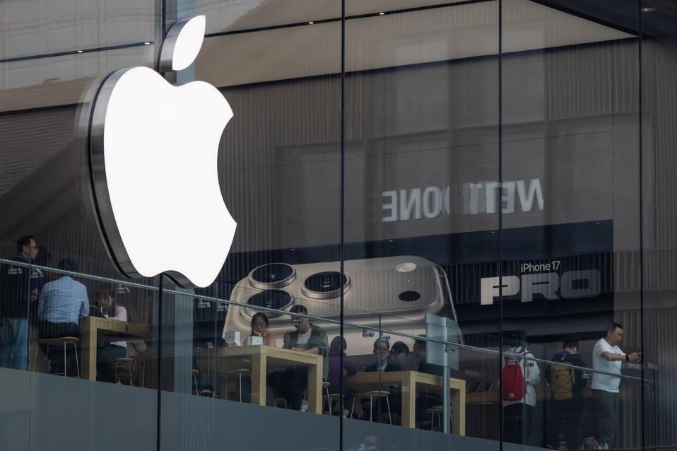 Apple Store Displays iPhone 17 Pro Poster in Chengdu