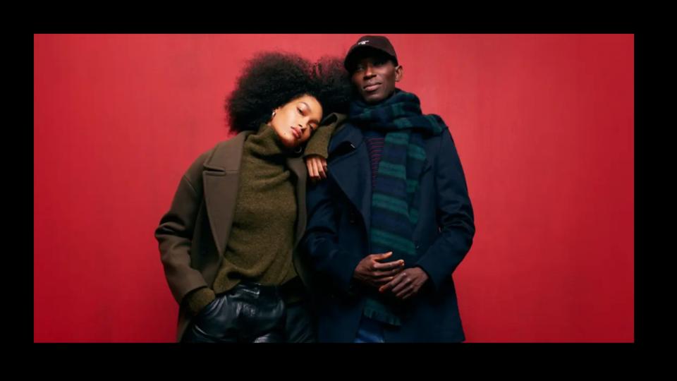 Photo of a female and male model wearing clothes from Nordstrom.