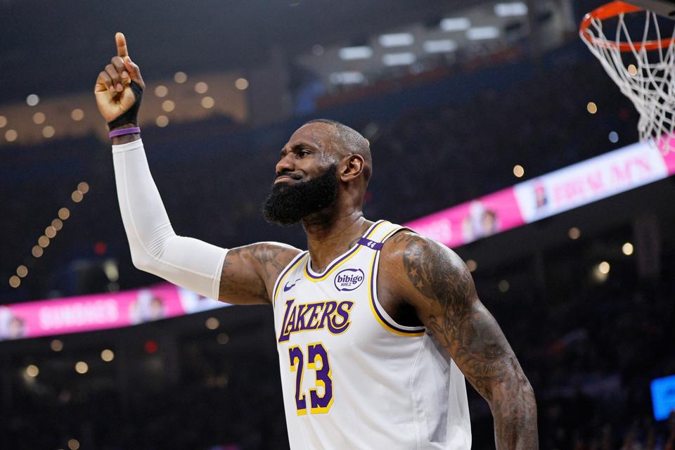 Los Angeles Lakers forward LeBron James.