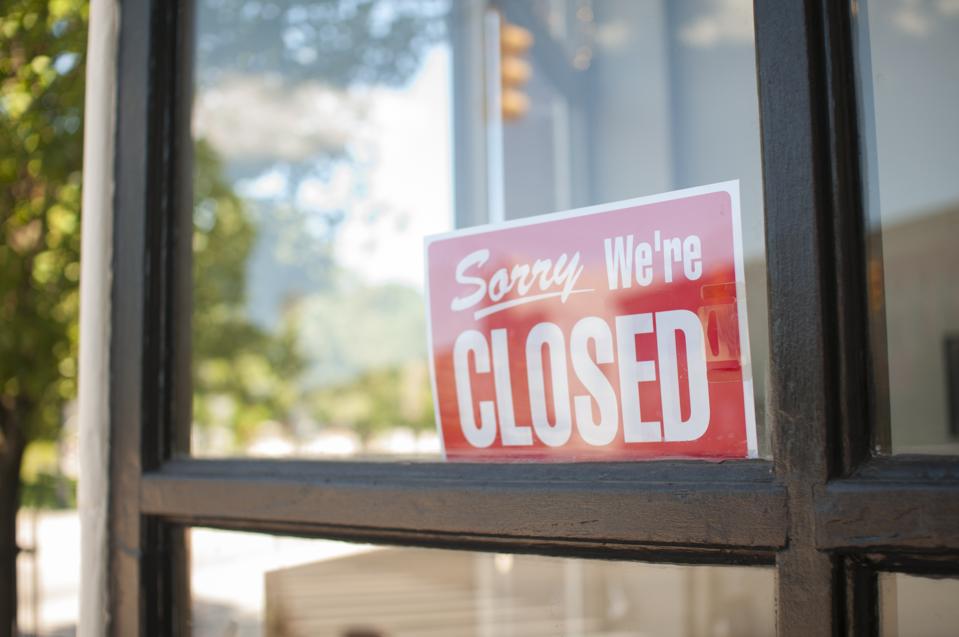 Sorry, We're Closed Sign
