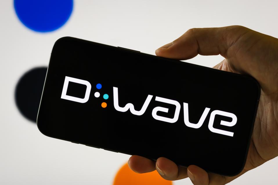 D-Wave Quantum Inc. logo displayed on smartphone screen