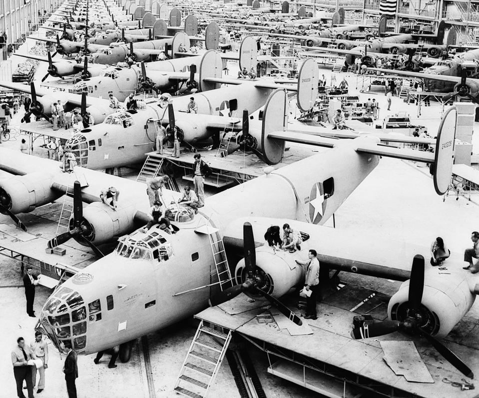 B-24 Bombers Assembly Line