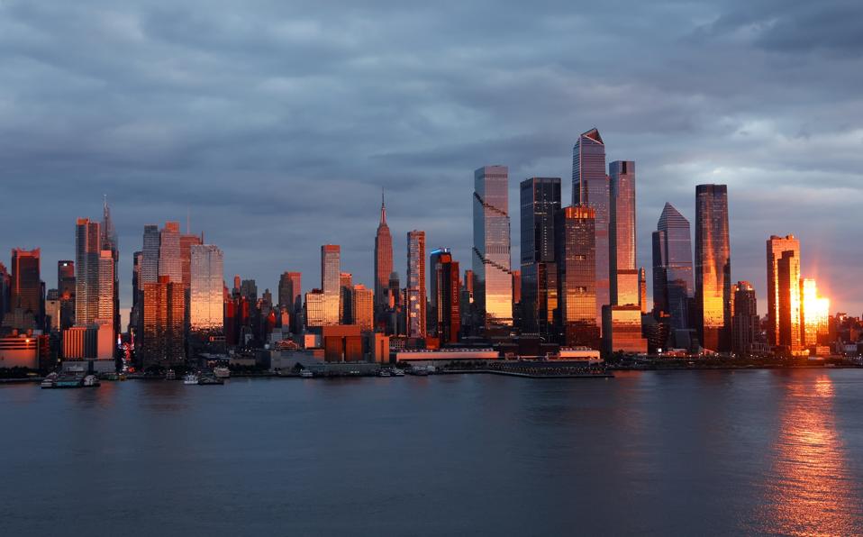 Sunset in New York City