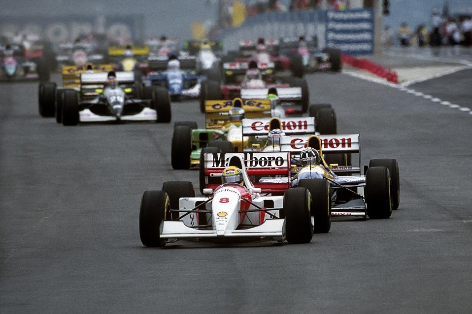 Ayrton Senna, Damon Hill, Grand Prix Of South-Africa
