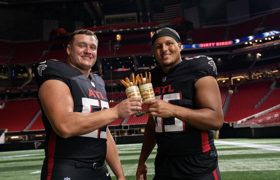 NFL players and stadium food Atlanta Falcons
