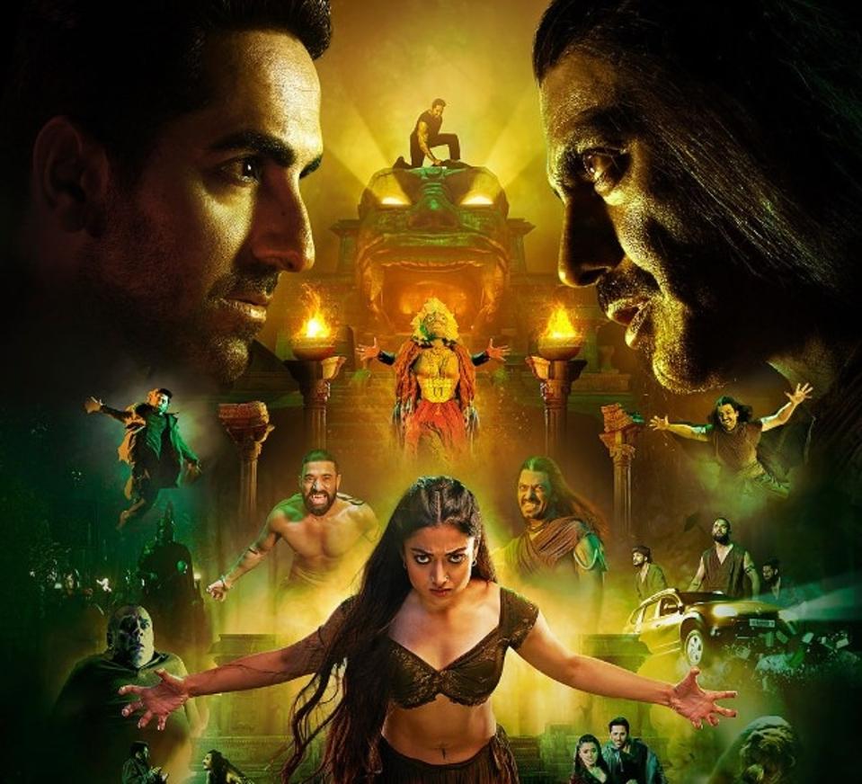 A poster of the Bollywood film 'Thamma' which ranks among Comscore's global top scorers this week.