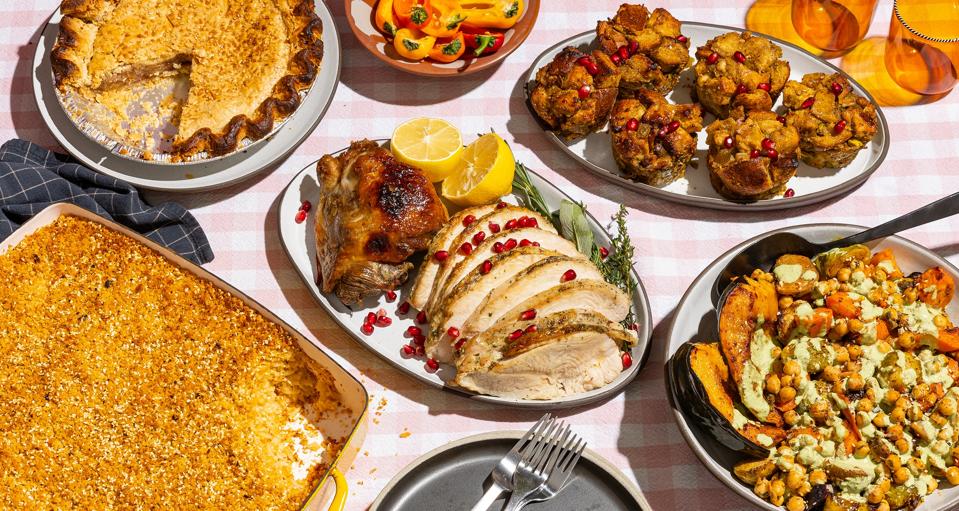 The Thanksgiving menu from Edy's Grocer in Greenpoint consists of American holiday classics with a Lebanese spin