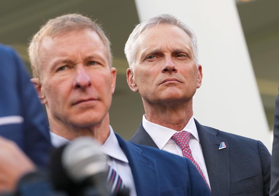 Vice President Vance Speaks To Press After Meeting With Aviation Executives