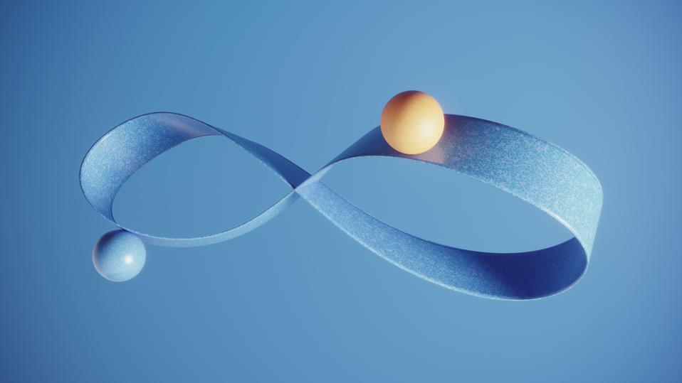 Equilibrio de esfera en cinta infinita