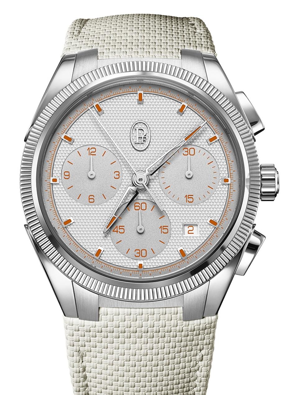 Parmigiani Fleurier Tonda PF Sport Chronograph Longhorn Limited Edition in steel.