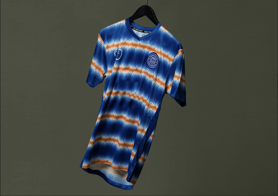 मार्शल आइलैंड्स फुटबॉल टीम की जर्सी।