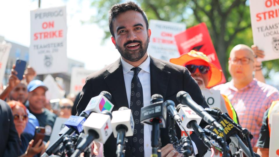 NYC Mayoral Candidate Zohran Mamdani Joins Striking Teamsters Demanding Fair Contract