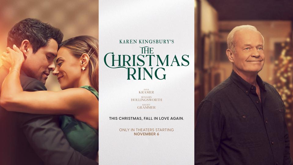 Jana Kramer stars alongside Benjamin Hollingsworth and Kelsey Grammer in Karen Kingsbury's "The Christmas Ring." 