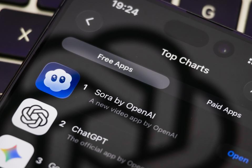 Sora by OpenAI ranks first on App Store free app chart