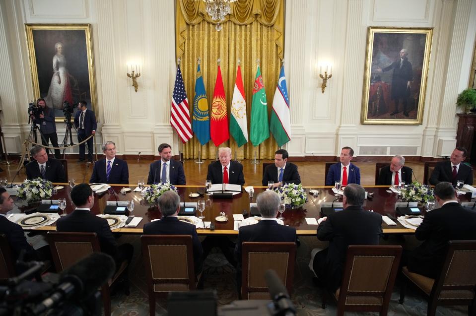 President Trump Hosts Leaders From Central Asian Countries At The White House