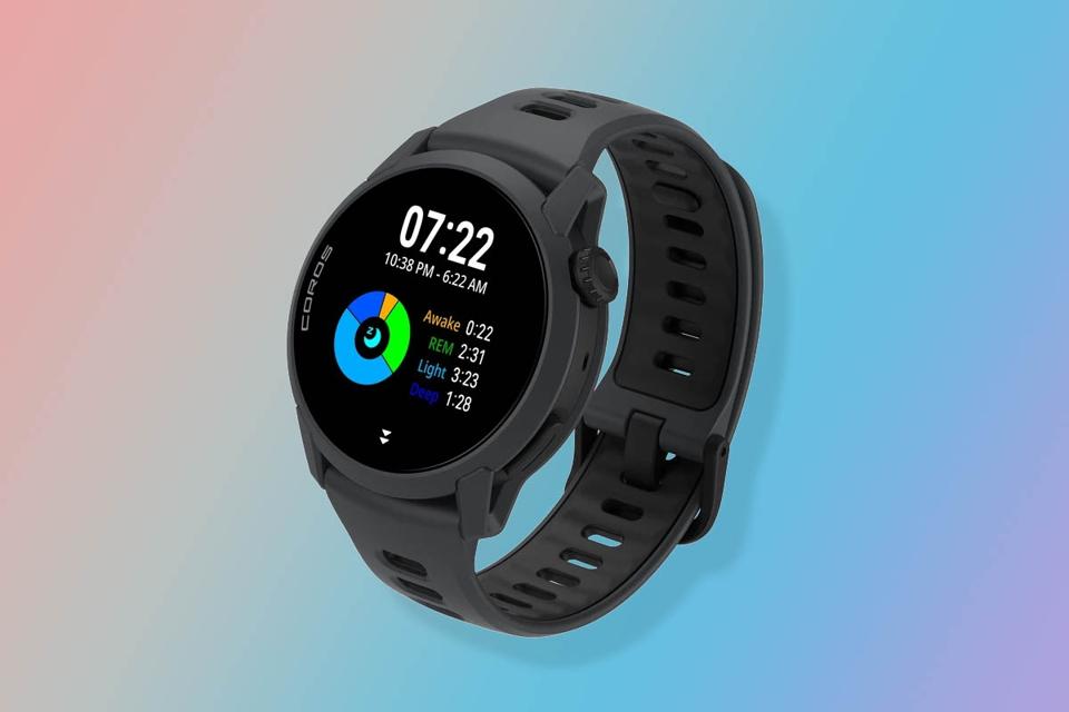 A rendered of the Coros Pace 4 watch. 