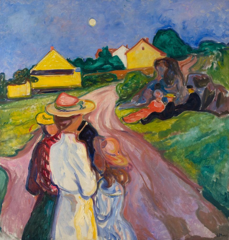 Lot 6. Edvard Munch, Sankthansnatt Johannisnacht (Mittsommernacht) (St. John’s Night) (Midsummer Night's Eve)