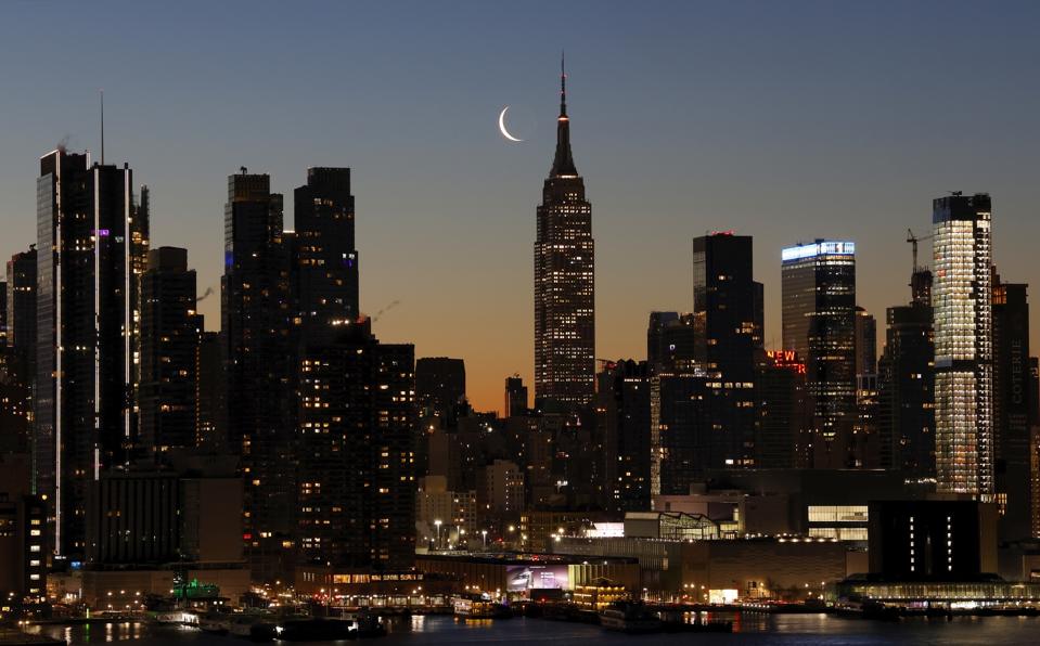 Moonrise in New York City