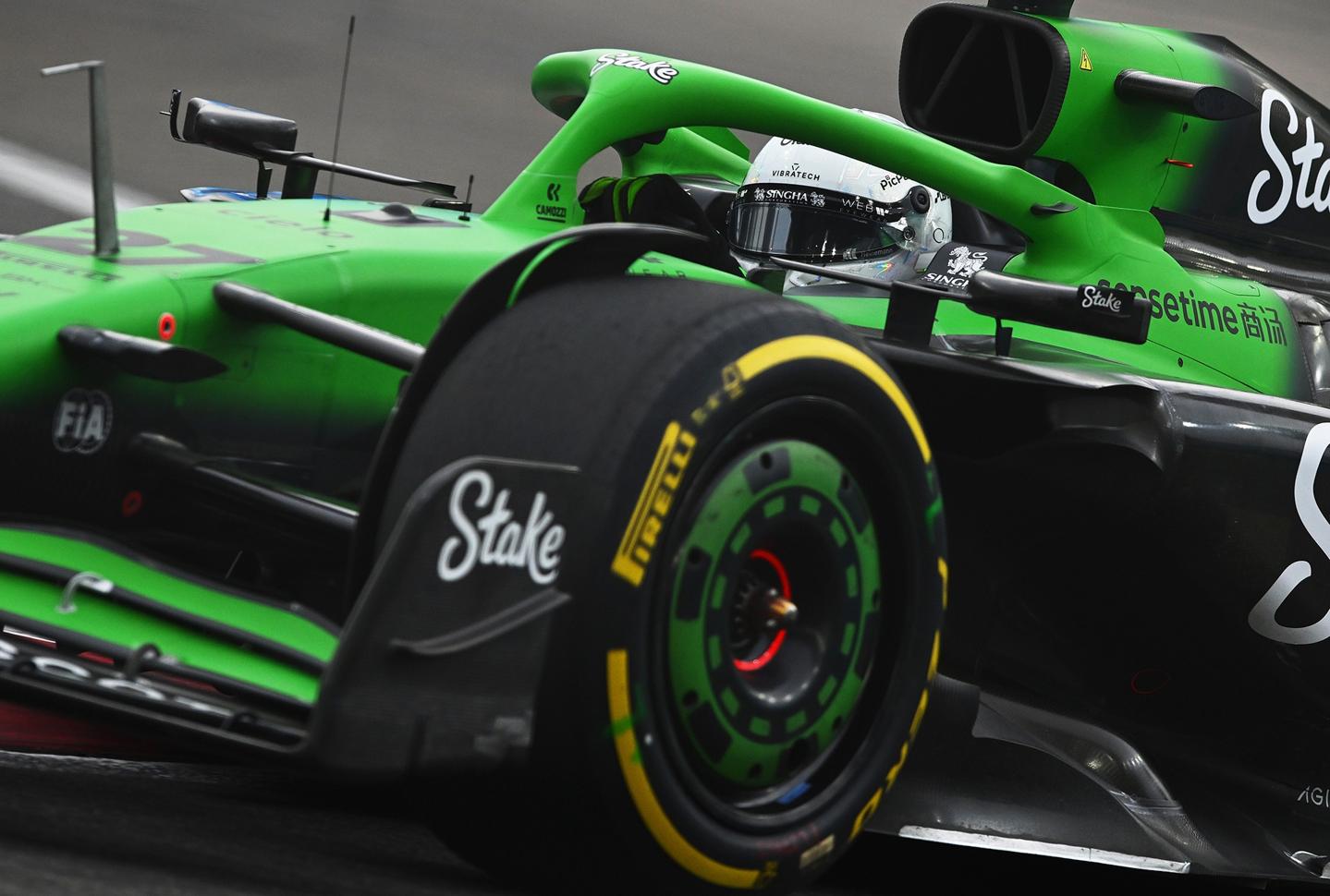 A Sauber Formula 1 car driven by Nico Hulkenberg.