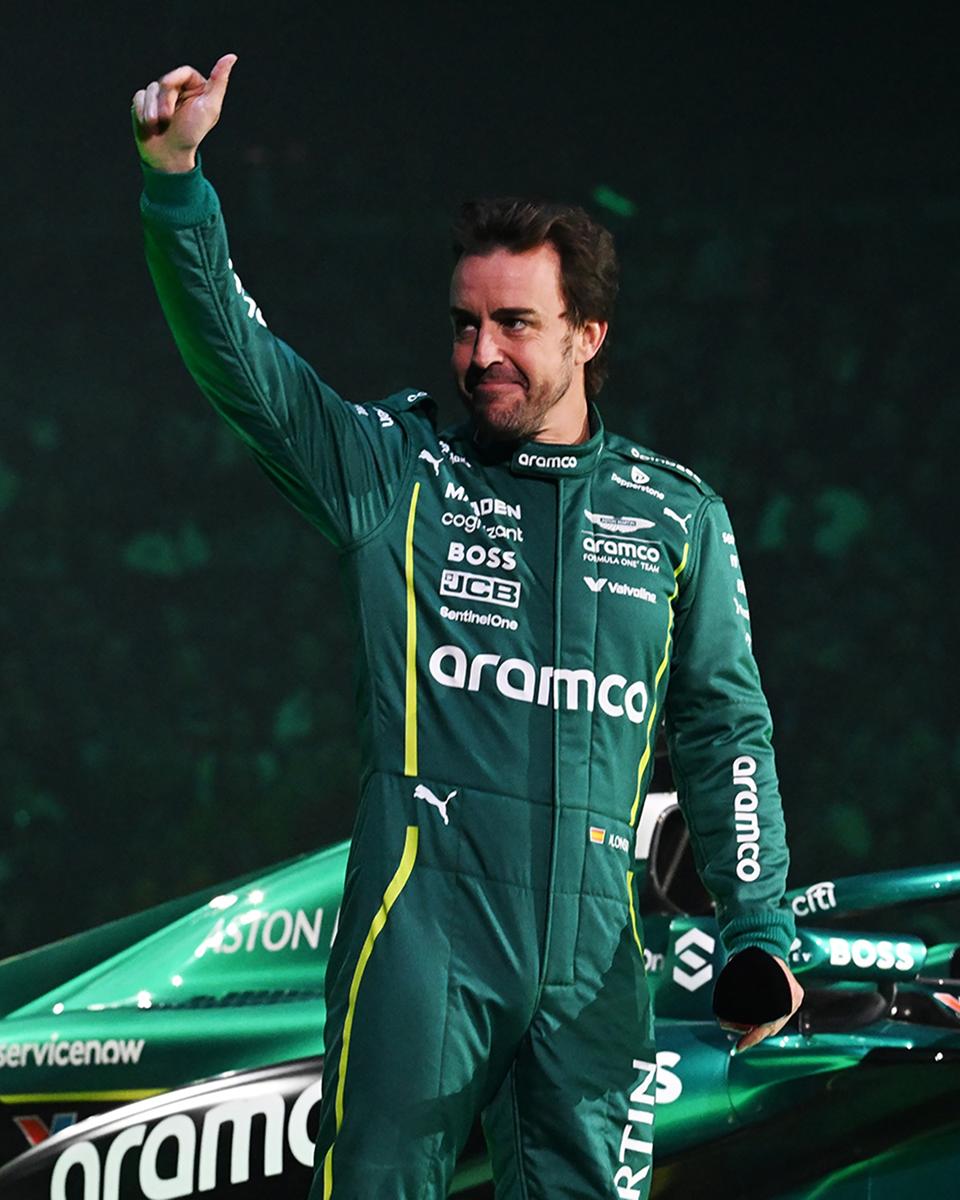 Aston Martin Formula 1 driver Fernando Alonso.