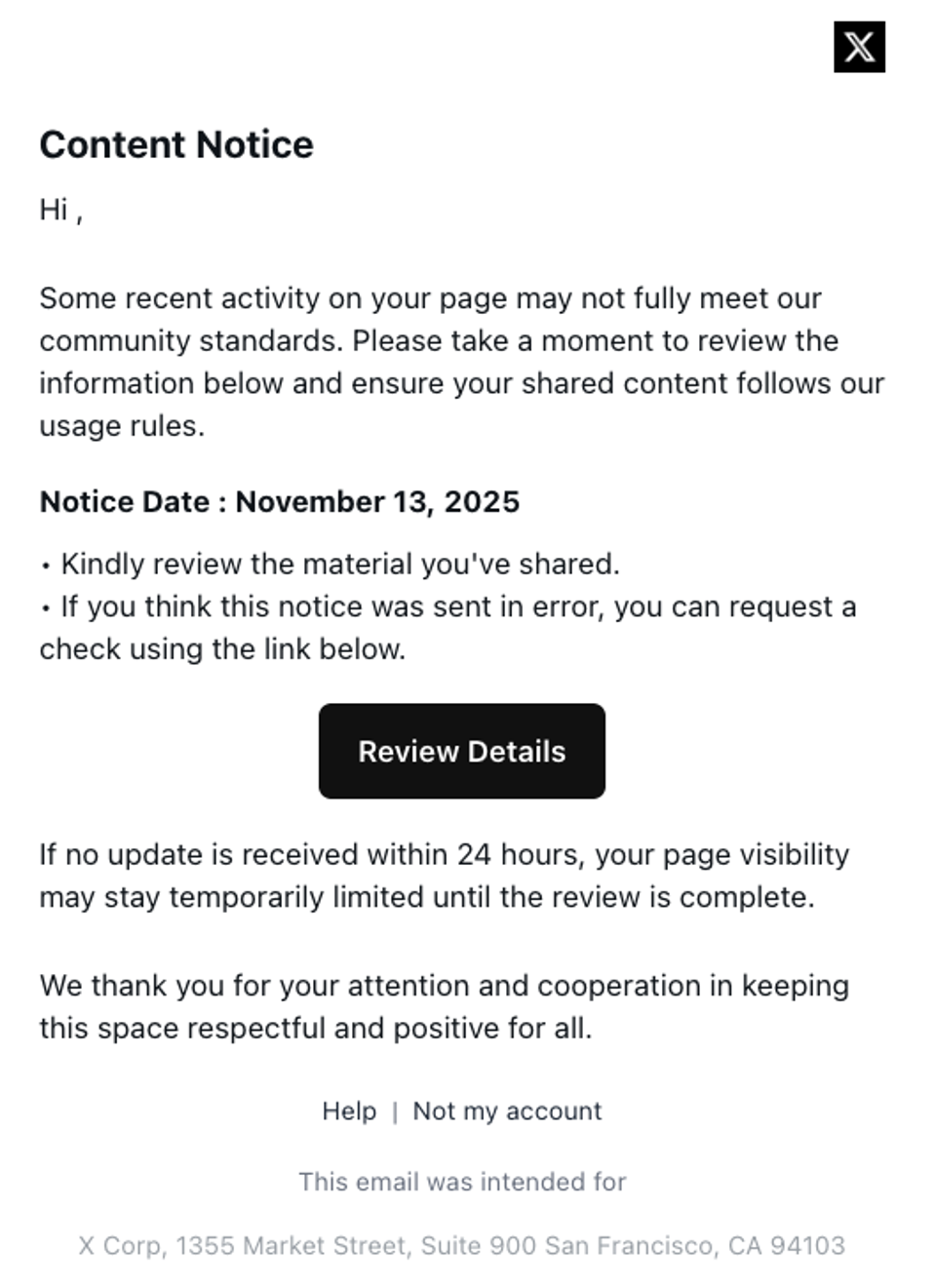 Waspada! Email Palsu DMCA Bisa Curi Akun X Kamu Sekarang