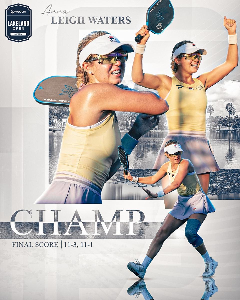 Anna Leigh Waters continues Dominance Of Pro Pickleball
