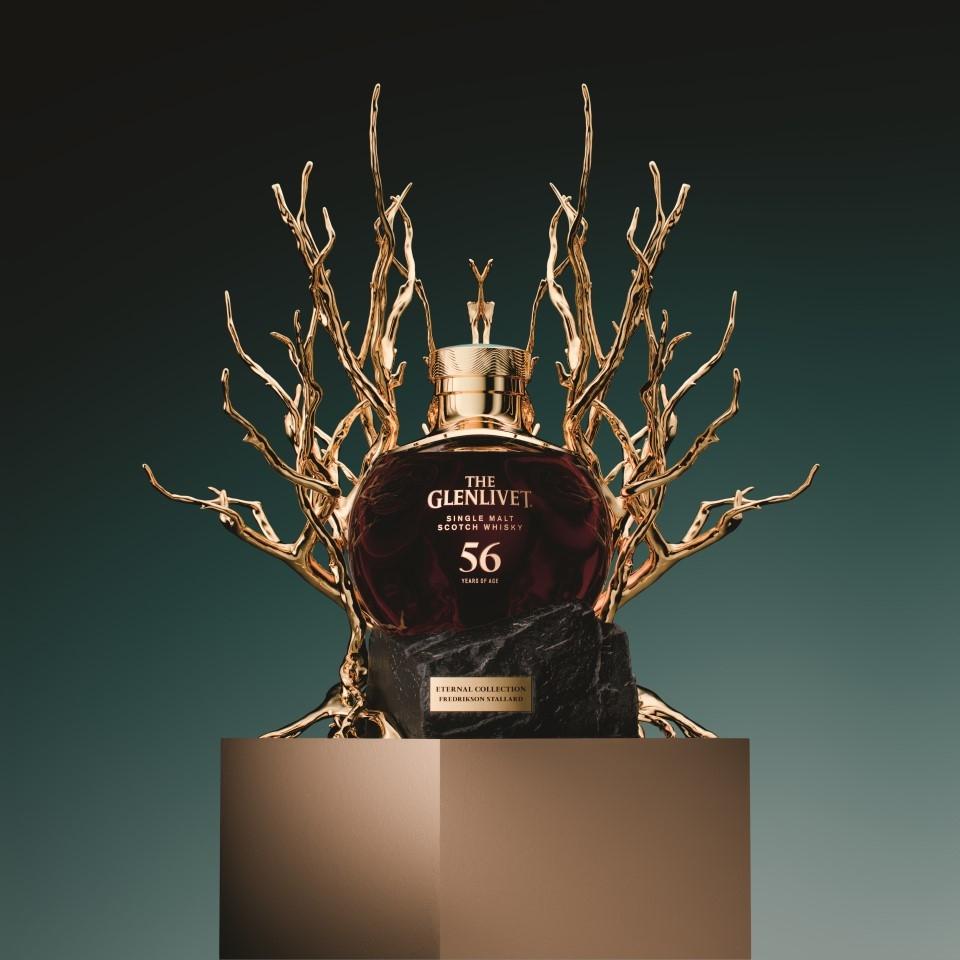 This 56-Year-Old Glenlivet Whisky Is Adorned With Branches And