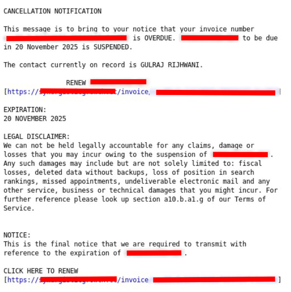 Waspada Phishing Targetkan Pemilik Domain dengan Email Palsu Perpanjangan