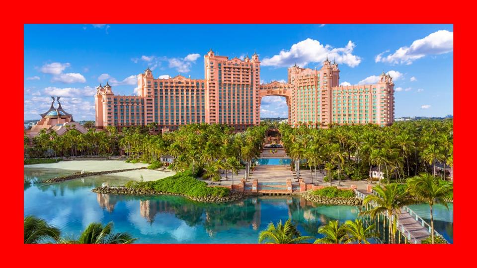 The exterior of the Atlantis Bahamas