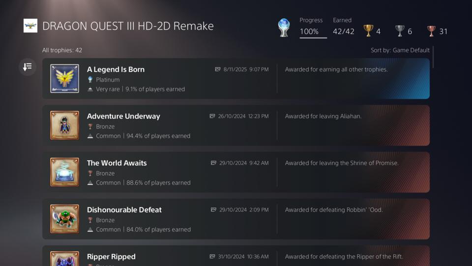 Seru dan Menantang, Pengalaman Mendapatkan Platinum Trophy di Remake Dragon Quest