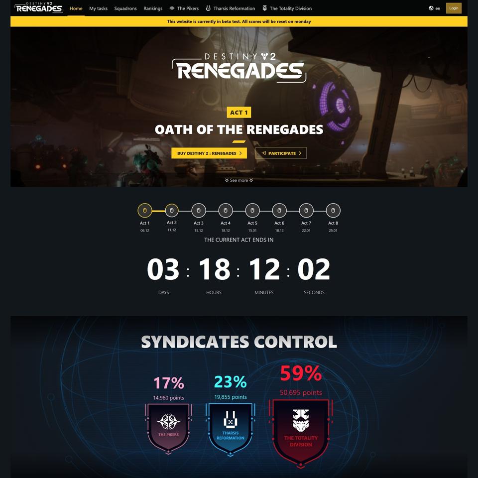 Kembalinya Faksi dan Event Faction Rallies di Destiny 2 dengan Sistem Baru