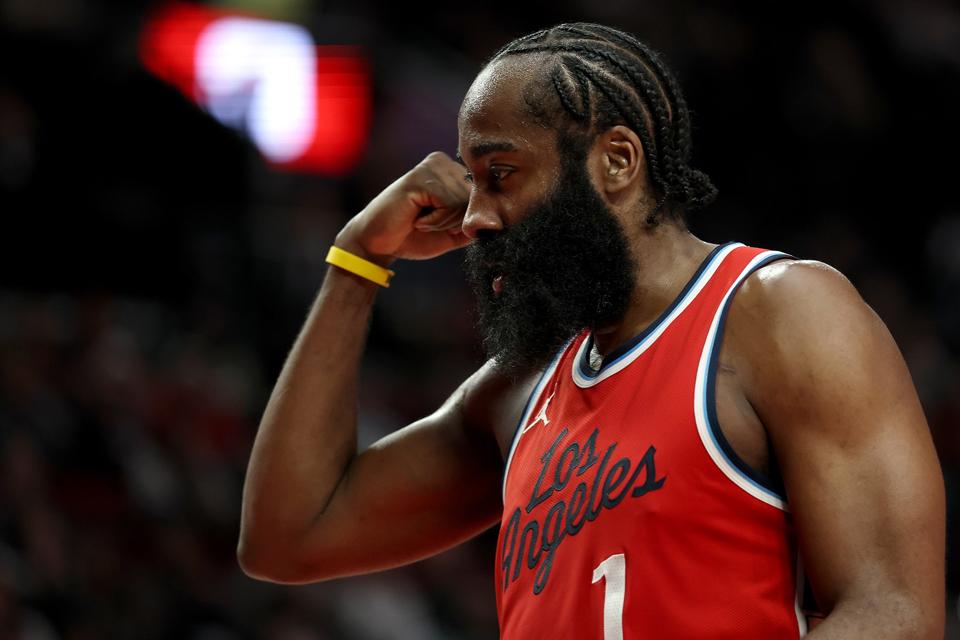 Los Angeles Clippers guard James Harden.