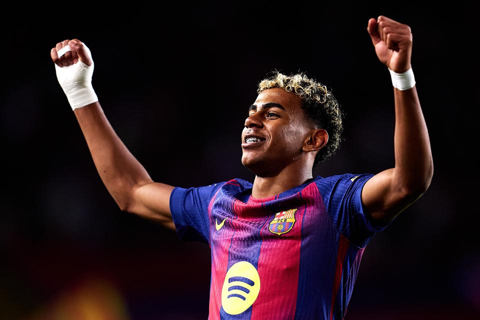 Barcelona winger Lamine Yamal.