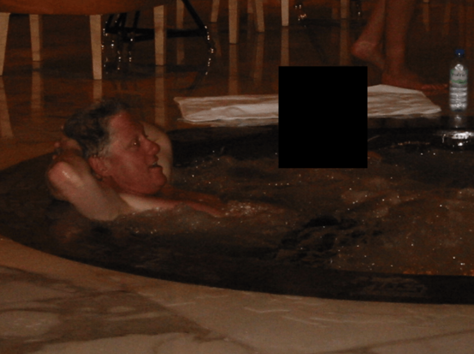 Bill Clinton hot tub Epstein