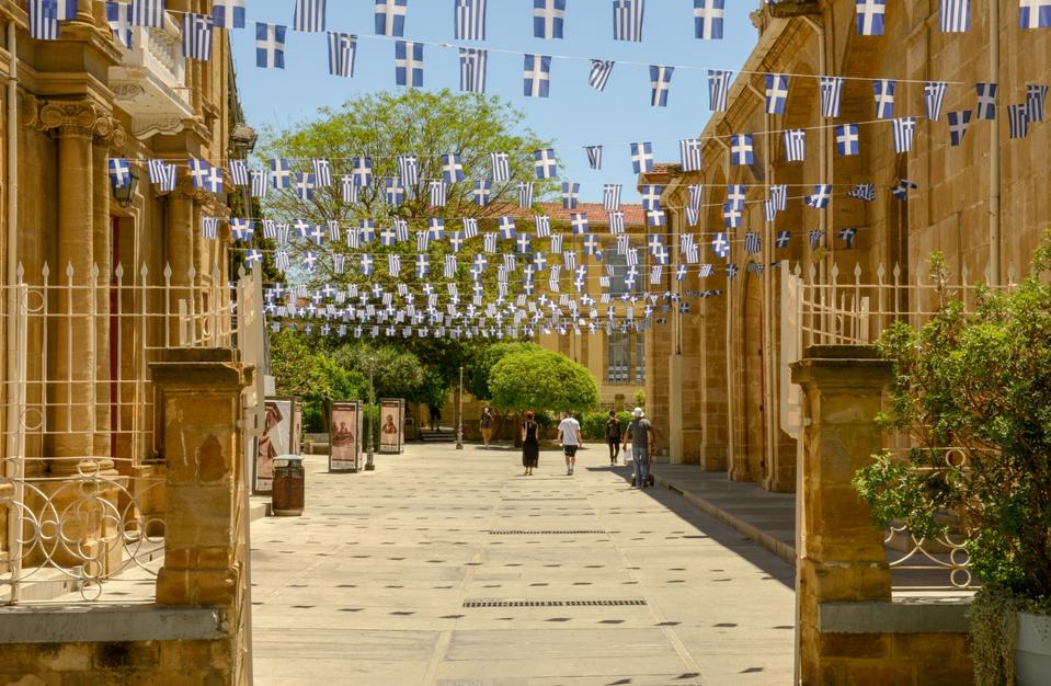 The old city center of Nicosia
