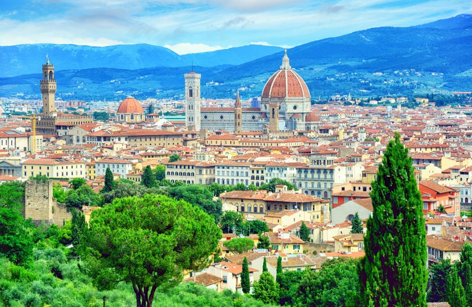 Aerial view of Florence, Italy
