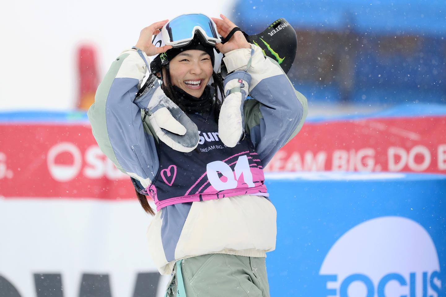 Team USA snowboarder Chloe Kim.