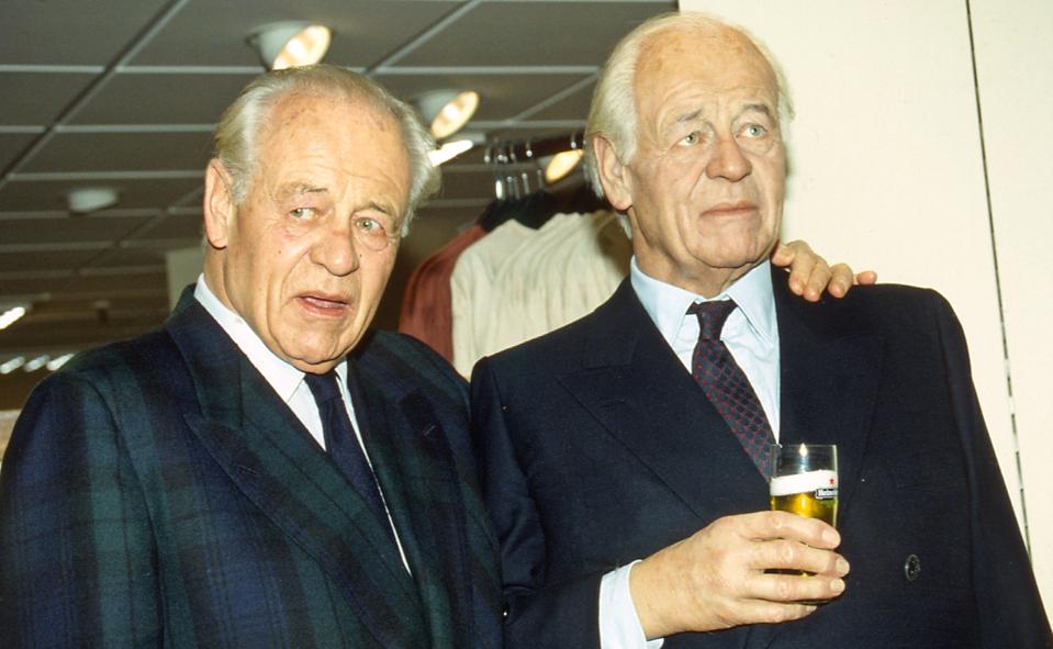 Dutch entrepreneur Freddy Heineken, at the unveiling of the wax figure of the famous beer brewer...