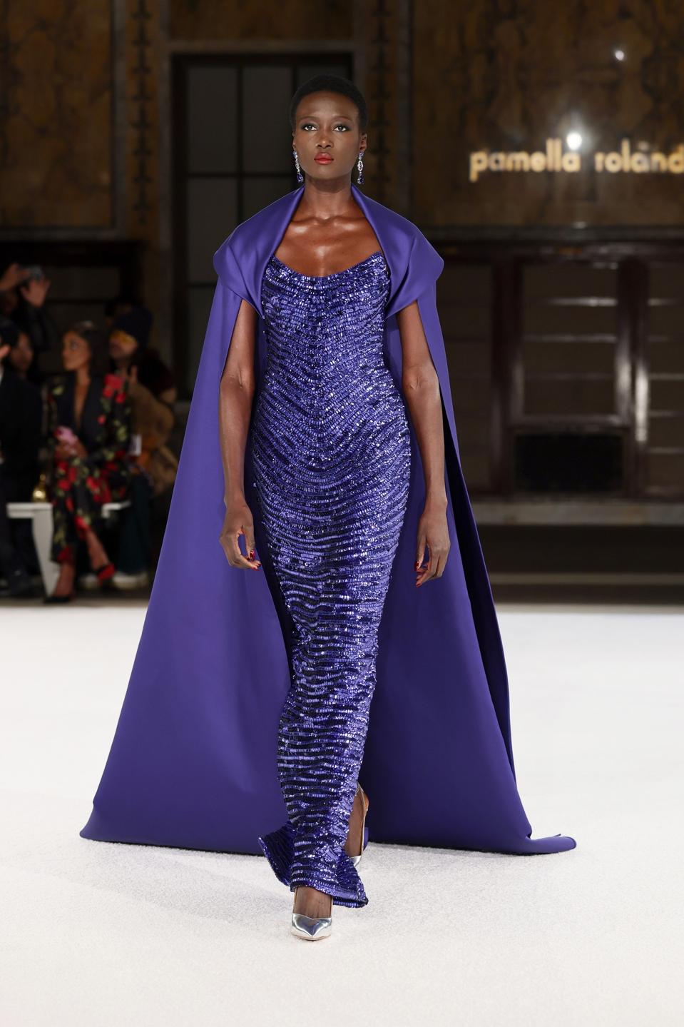 glamland fashion show dress Pamella Roland Shines at NYFW with Art-Inspired Spring/Summer 2026