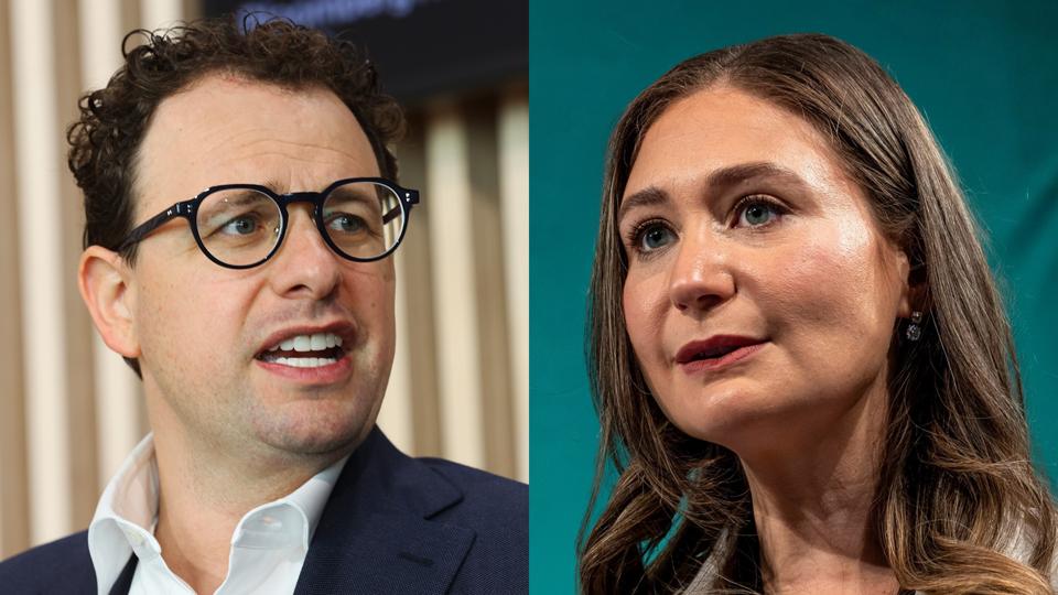 Dario Amodei (L) and Daniela Amodei (R)