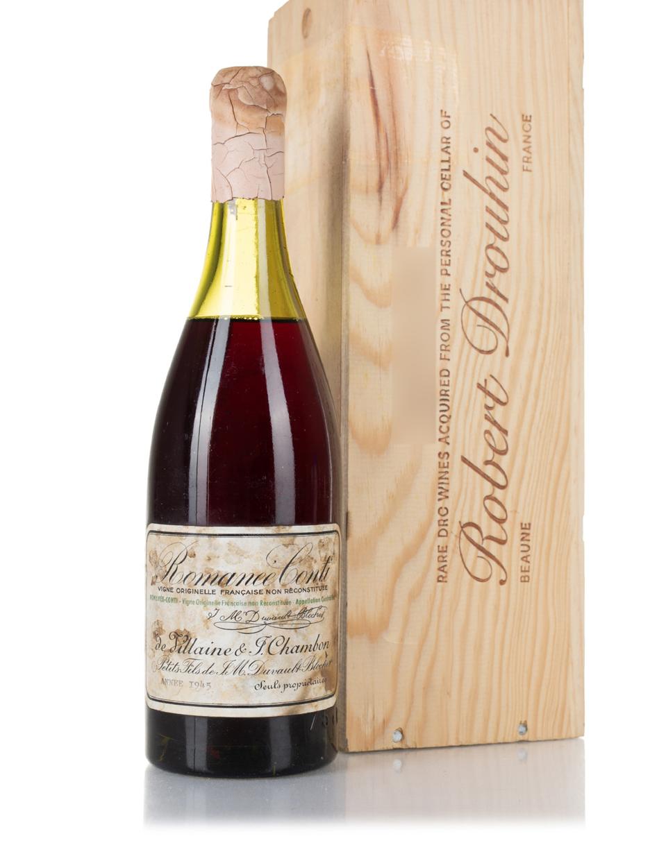 1945 Domaine de la Romanée-Conti Sold For $812,500—Setting Wine Record
