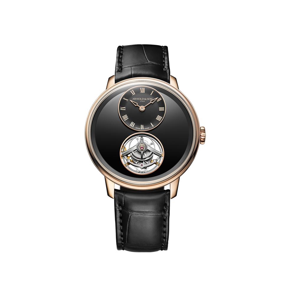 Arnold & Son Ultrathin Tourbillon in red gold, Onyx Edition