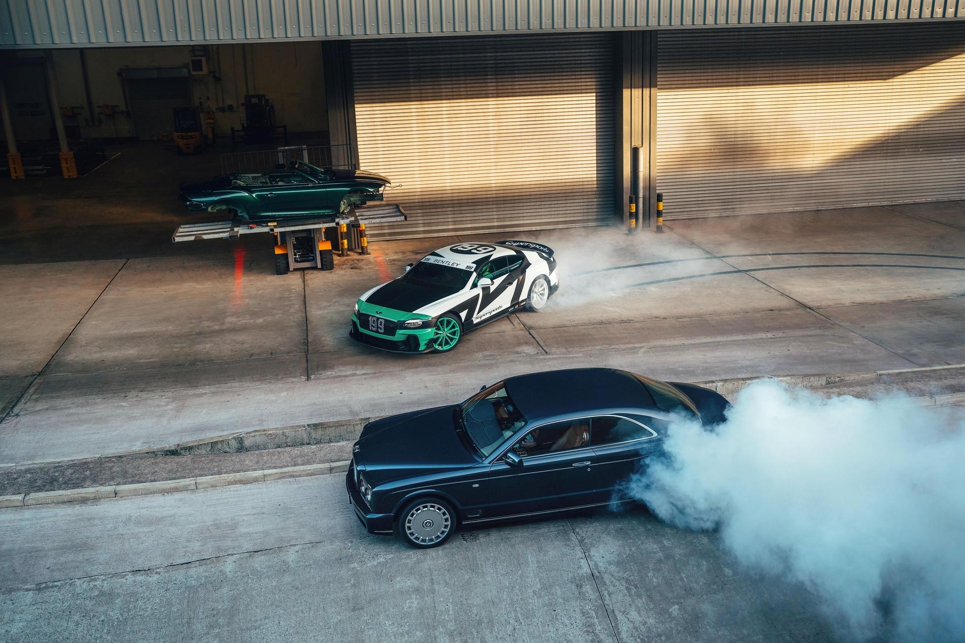 driver distracted by dropped cigarette bentley Ben Affleck pulls cigarette out of its box with his driver distracted by dropped cigarette