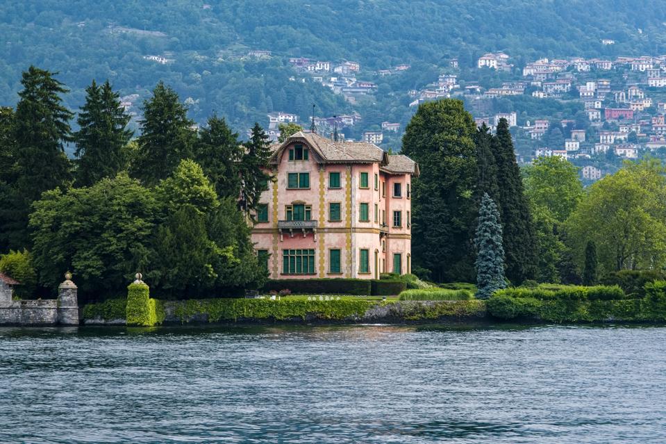 View of Villa Dozzio, a 19th-century villa in the suburb