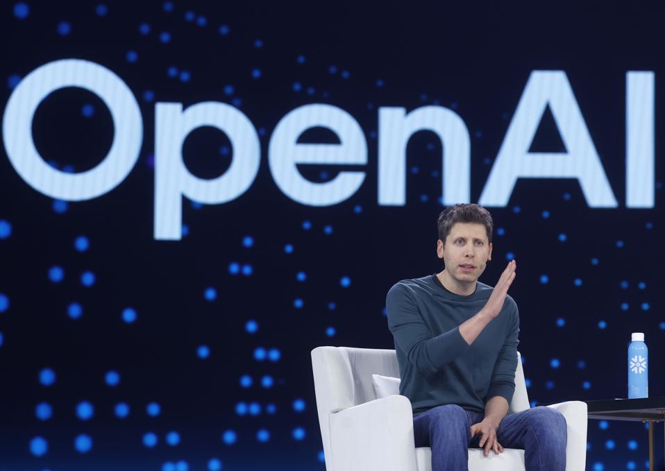 Open AI CEO Speaks At Annual Snowflake Summit In San Francisco