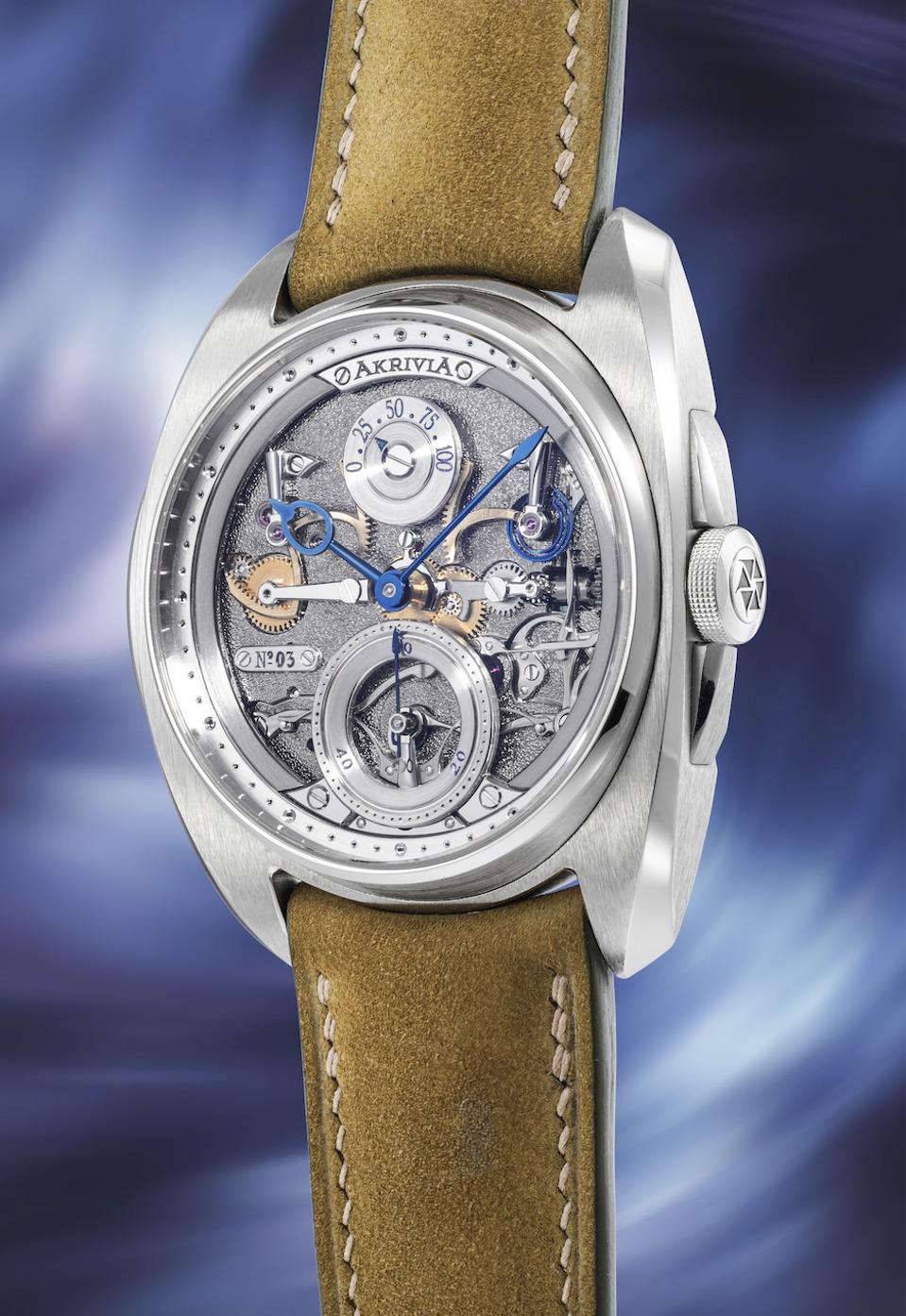 Akrivia AK-06 in stainless steel, fetched a world record $3.8 million