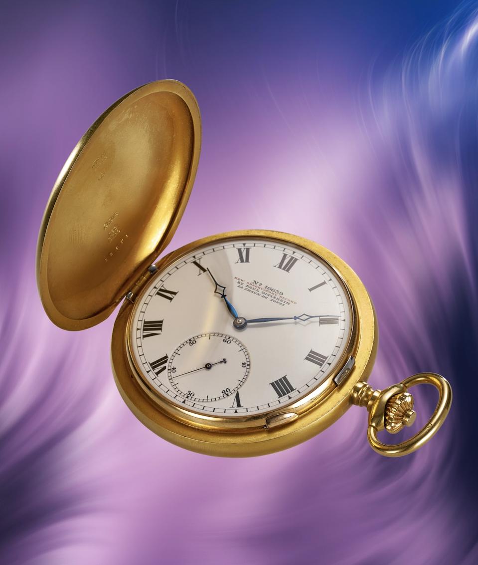 A Paul Ditisheim “Minute Detent Escapement Tourbillon” pocket watch, fetched $1.6 million