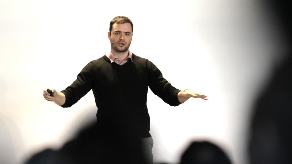 Andrej Karpathy Director of AI Tesla a keynote speaker at the Train AI conference at Pier 27 in San Francisco, Ca. on Thurs. May 10, 2018,